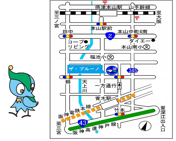 ザ・ブルーノ　地図